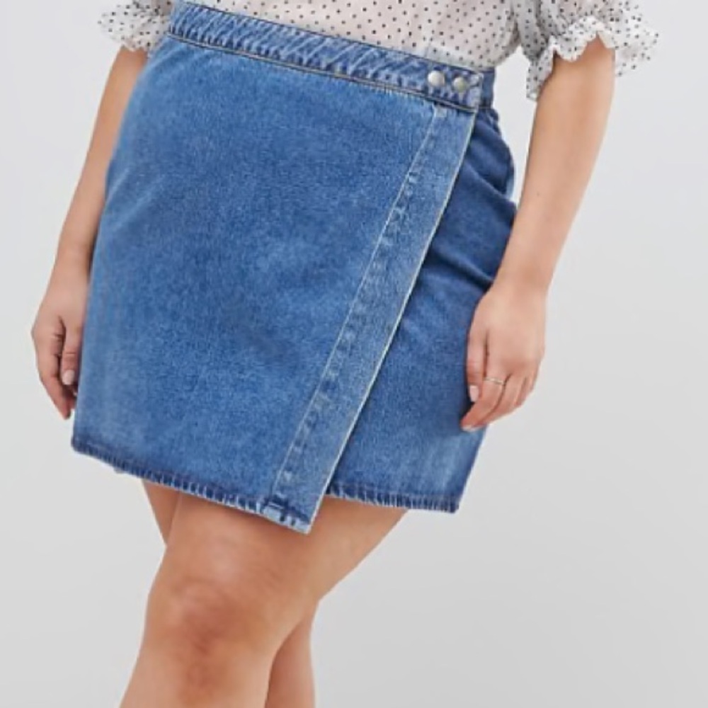 ASOS Blue Denim Mini Skirt